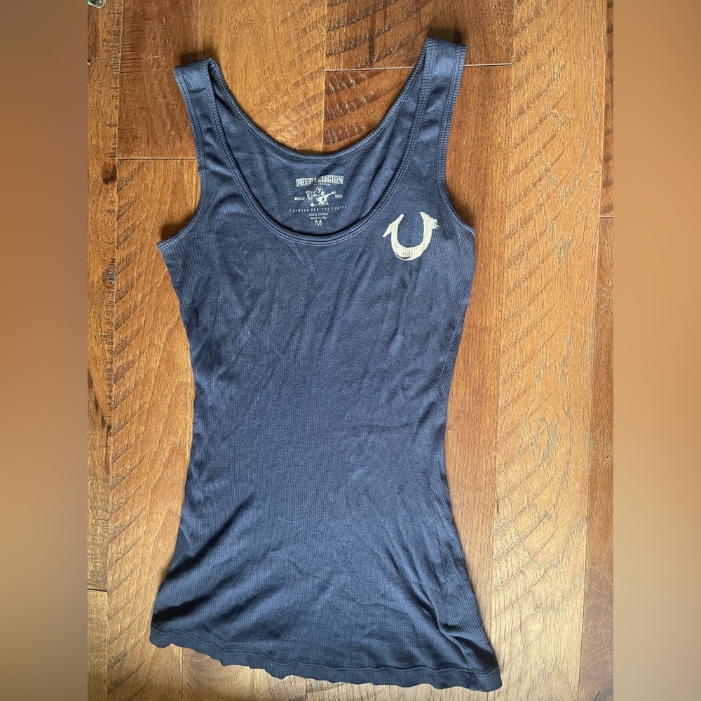 Y2K True Religion Dark Blue Tank Top